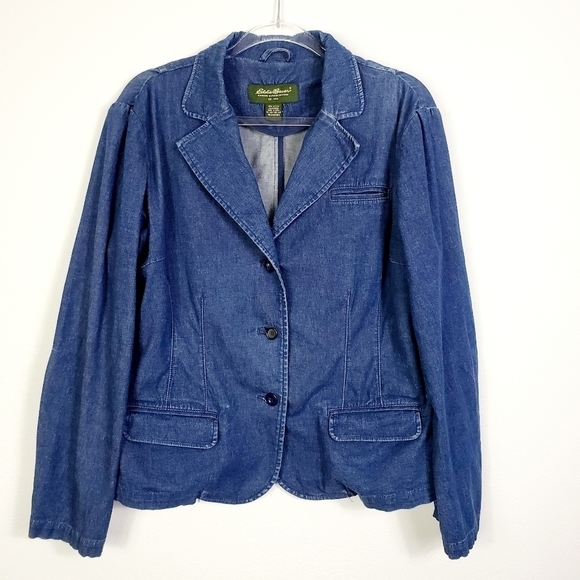 EDDIE BAUER DENIM JACKET - Picture 1 of 7
